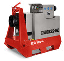 ENDRESS Zapfwellen-Generator 'EZG 100/4 II/TN-S in grau mit roten Kufen. Anschluss für Zapfwelle sichtbar.