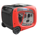 Roter ENDRESS Inverter-Stromerzeuger 'ESE 3000i' mit Rädern und Handgriff.