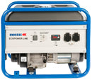 Offener ENDRESS Stromerzeuger 'ESE 3000 BS' mit blauem Rahmen und Handgriffen frontal.